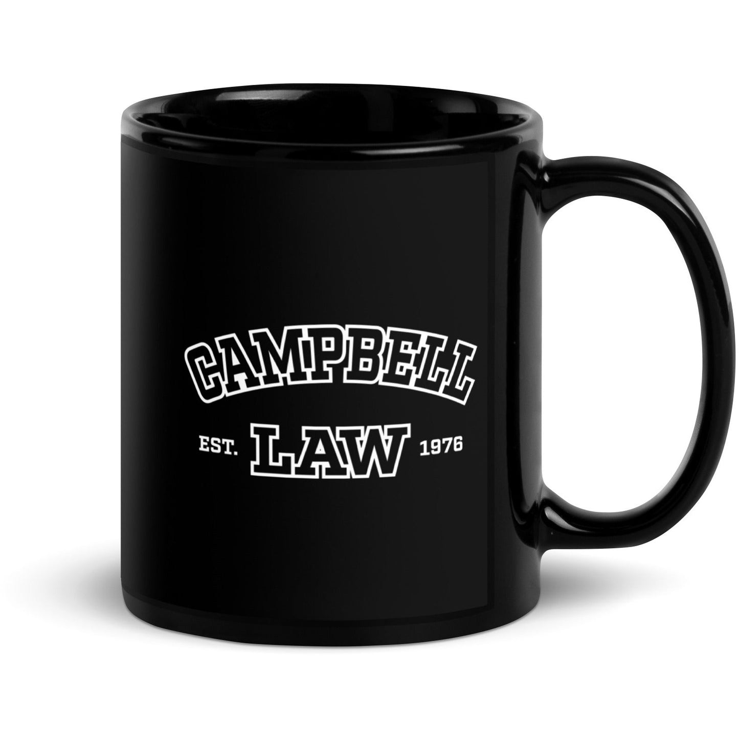 Campbell Law Black Glossy Mug