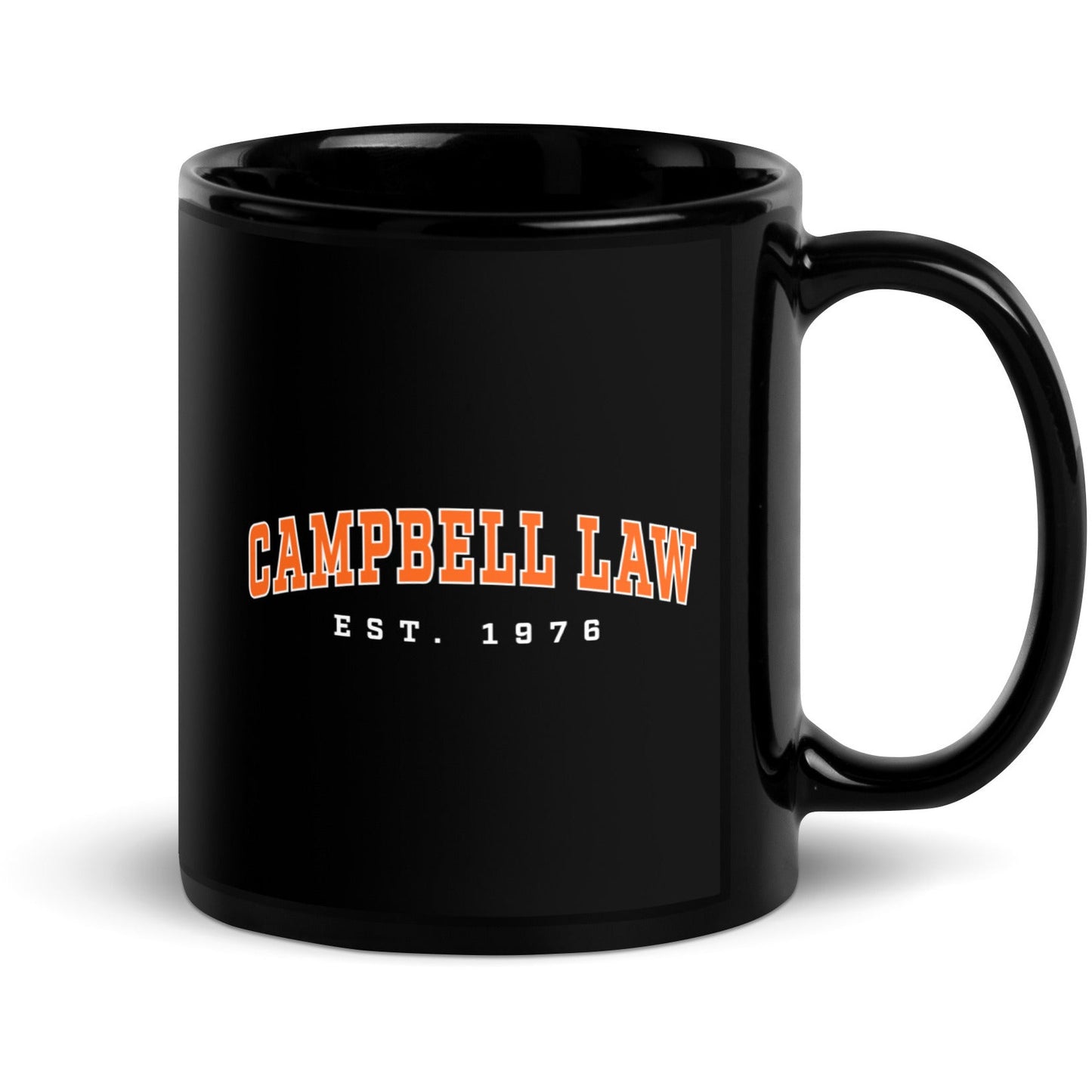 Campbell Law Black Glossy Mug