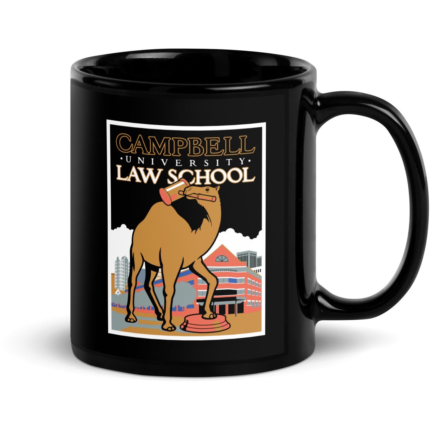 Camel Black Glossy Mug