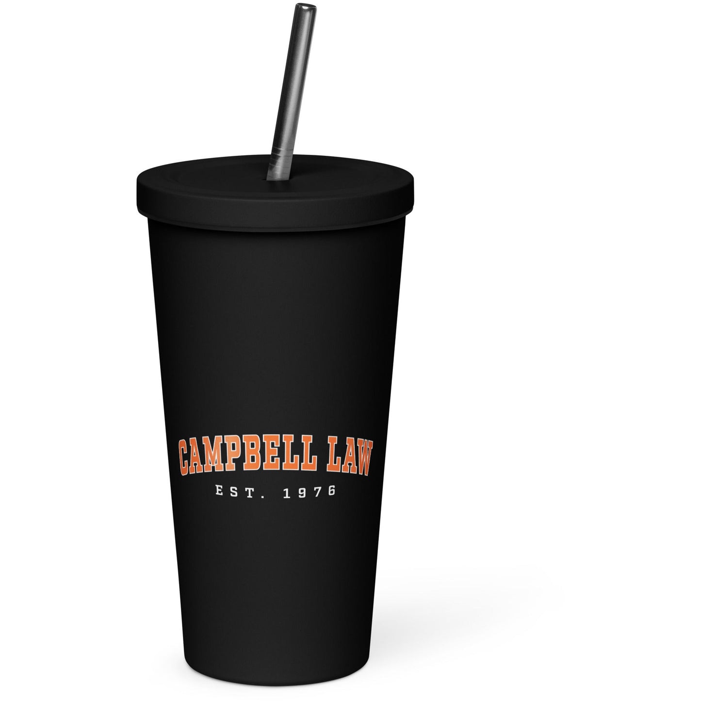 Campbell Law Insulated tumbler with a straw